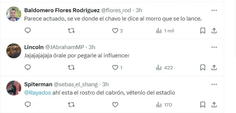 Muchos opinaron que se trataba de un video montado. Captura de pantalla