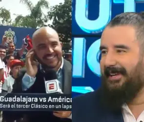 Fan de Chivas le "mienta la madre" a Álvaro Morales en plena transmisión de ESPN (VIDEO)