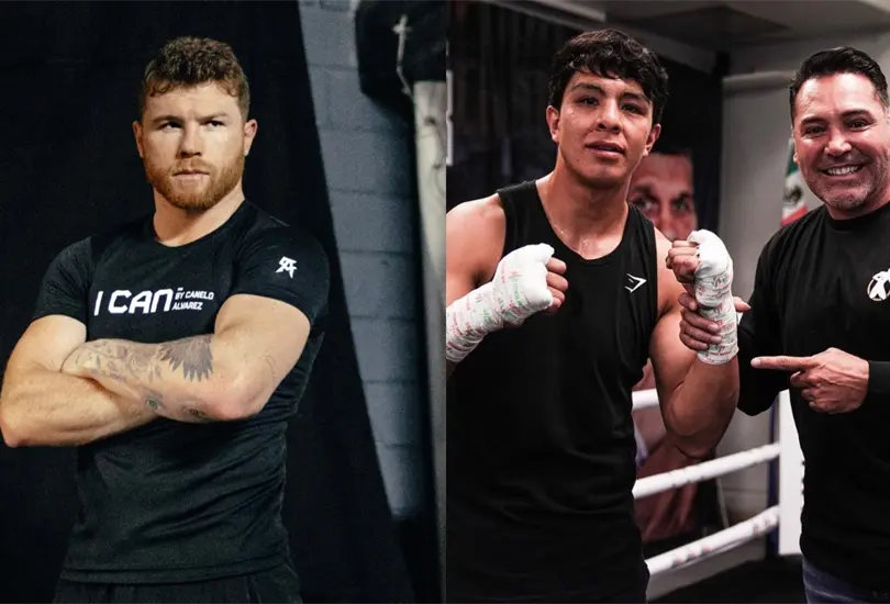 Oscar de la Hoya dio detalles de c&oacute;mo logr&oacute; acorralar a Canelo &Aacute;lvarez para que aceptara la pelea vs Mungu&iacute;a.