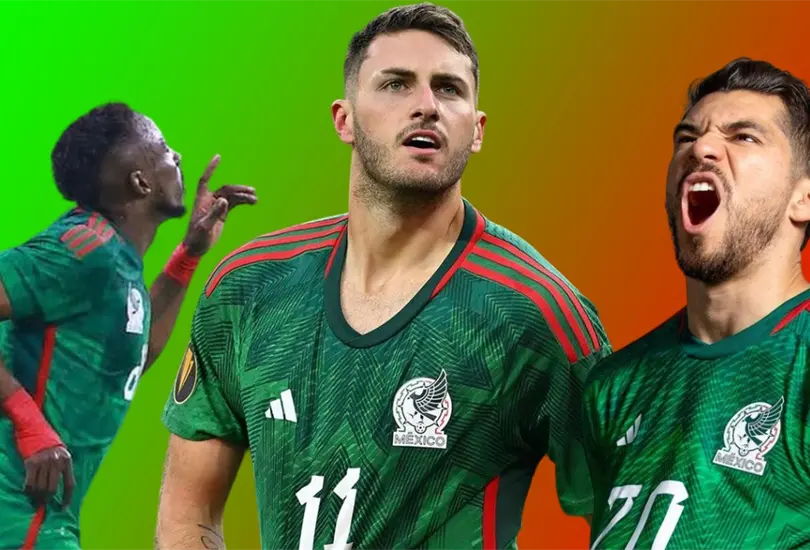 Santiago Gimenez, Henry Mart&iacute;n y Qui&ntilde;ones compiten por el puesto de centro delantero en el Tricolor.