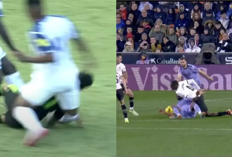 A muchos usuarios en redes se les vino a la mente la lesi&oacute;n que provoc&oacute; el mexicano en 2015 luego de ver la del central del Valencia.