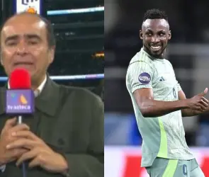 David Medrano duda y casi hace comentario "racista" en contra de Julián Quiñones (VIDEO)