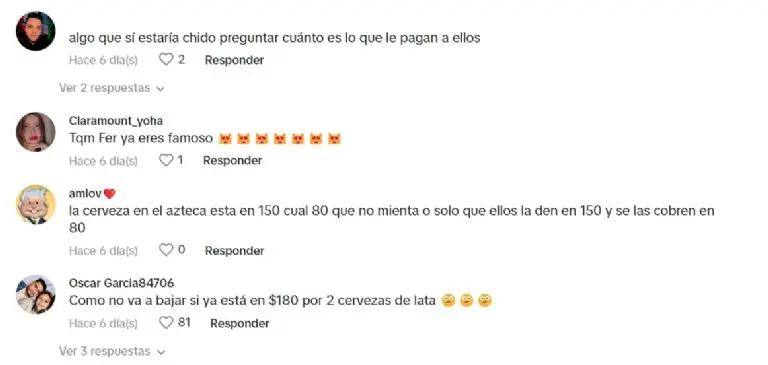 La gente opinó que la venta de la bebida ha disminuido por los precios elevados. Captura de pantalla