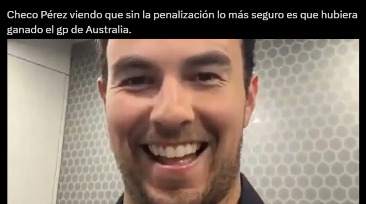 'Checo' Pérez es víctima de los memes tras no aprovechar el abandono de Verstappen