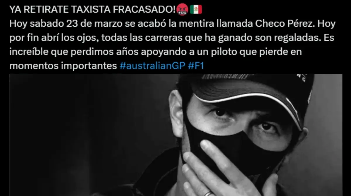'Checo' Pérez es víctima de los memes tras no aprovechar el abandono de Verstappen