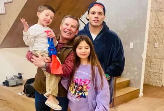 El campeón mundial pudo volver a ver a su hijo y nietos.