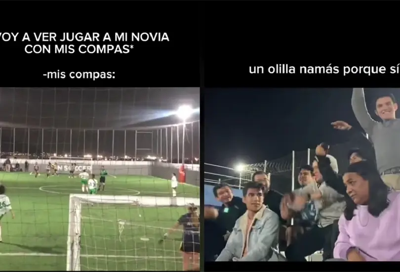 La porra del novio y sus amigos sorprendi&oacute; a todo el p&uacute;blico del lugar.