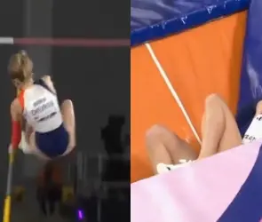 La escalofriante fractura expuesta de Margot Chevrier en el Mundial de Atletismo