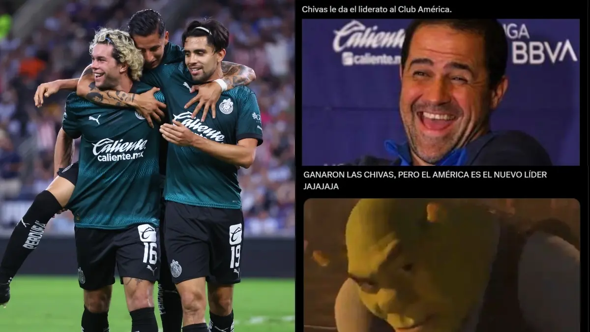 Las Chivas fueron víctima de los memes tras vencer a Rayados, aunque todos ellos surgieron a partir de darle el liderato al América.