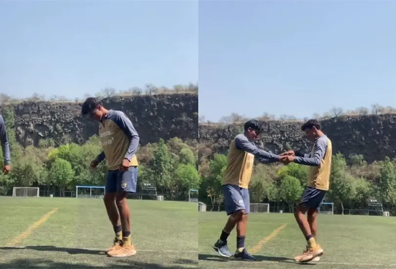 El video es corto, pero los futbolistas mostraron sus mejores pasos. El video es corto, pero los futbolistas mostraron sus mejores pasos.