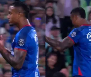 Los polémicos gestos de Willer Ditta tras ser expulsado en el Santos vs Cruz Azul (VIDEO)