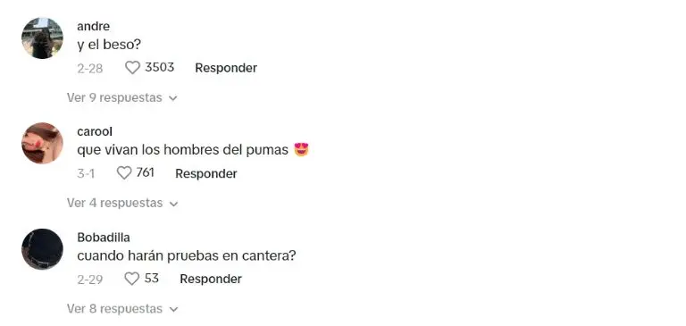 La gente aplaudió a los Pumas por sus habilidades con los pies. Captura de pantalla