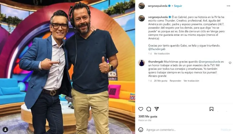 Sergio Sepúlveda le dio una despedida al 'Thunder' - Captura de pantalla