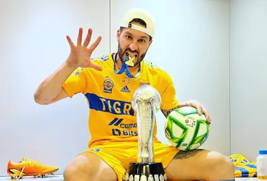 André-Pierre Gignac ha sido campeón con Tigres en cinco ocasiones 