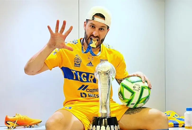 Andr&eacute;-Pierre Gignac ha sido campe&oacute;n con Tigres en cinco ocasiones 
