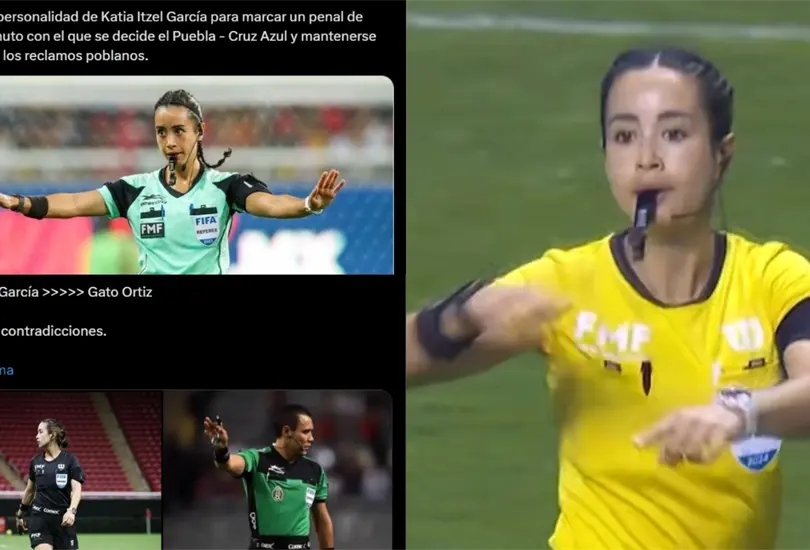 Katia Itzel Garc&iacute;a fue elogiada por su trabajo en el partido entre Puebla y Cruz Azul, mismo que termin&oacute; llev&aacute;ndose la M&aacute;quina Cementera.