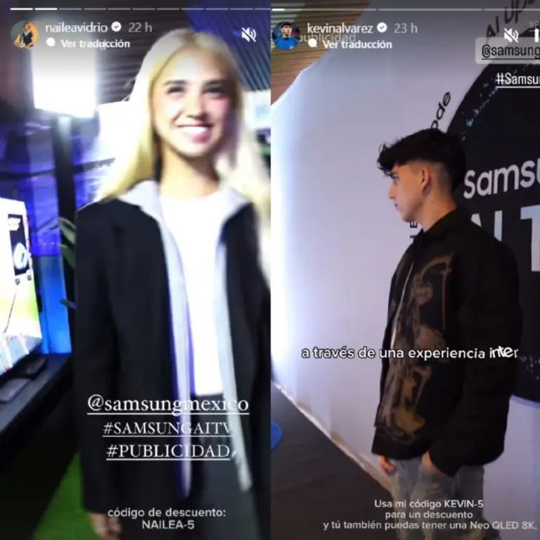 Nailea Vidrio y Kevin Álvarez estuvieron en el mismo evento - Capturas de pantalla