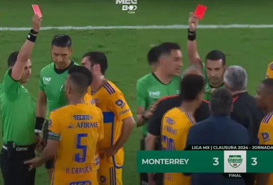 Se reveló la razón por la que Robert Siboldi y un jugador de Tigres se fueron expulsados en el Clásico Regio