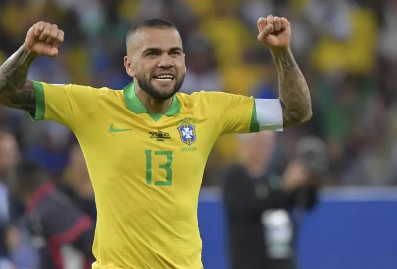 Dani Alves mostr&oacute; un apoyo por parte de su hija.