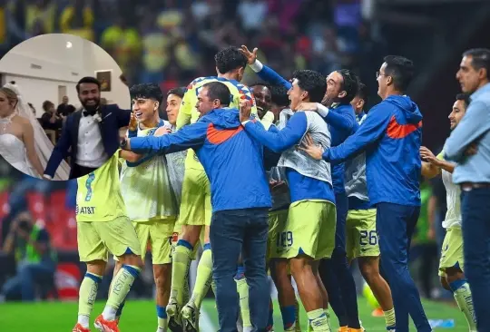 Un novio se volvió viral al enterarse de la goleada del América sobre Toluca durante su boda