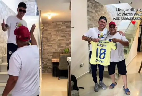 El fan del Chicote estaba emocionado por verlo, no tanto por la playera que le dio al principio, pero después eso cambió.