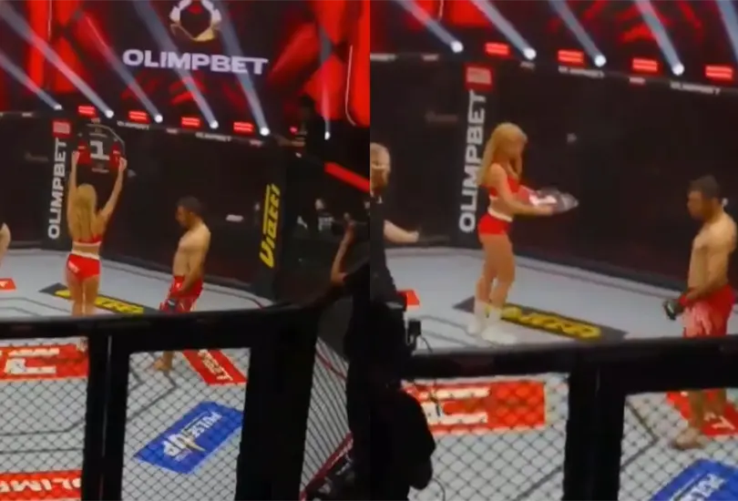 Un peleador de MMA agredió a una mujer. Un peleador de MMA agredió a una mujer.