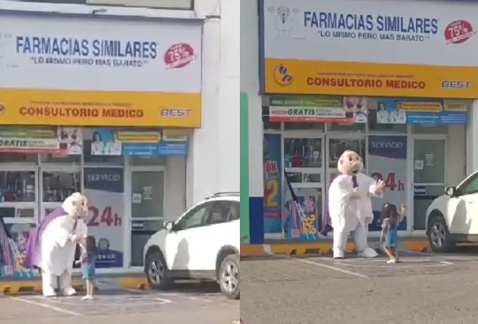 Esta niña fue captada en medio de una batalla de pasos alocados junto con el Dr.Simi