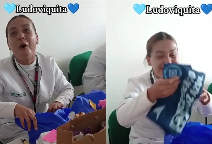 Esta chica no pudo evitar reaccionar como el icónico personaje mexicano ante su regalo. Esta chica no pudo evitar reaccionar como el icónico personaje mexicano ante su regalo.