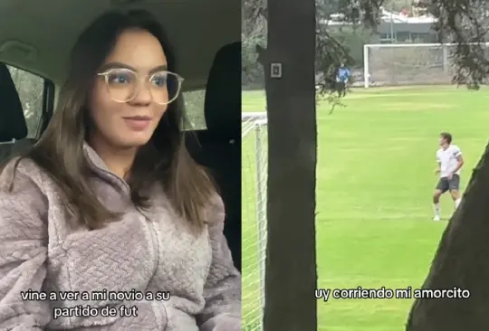 La chica siguió con su compromiso a pesar de la tormenta.