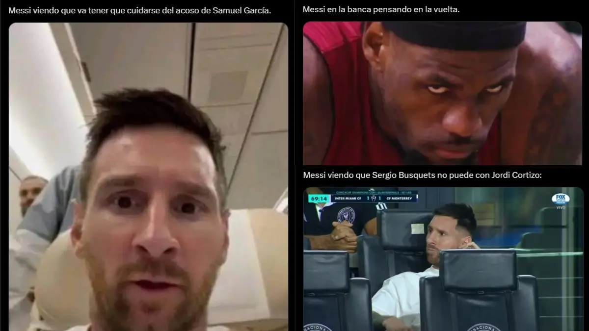 Los memes se hicieron presentes tras la derrota del Inter Miami contra Rayados en un partido que no cont&oacute; con la presencia de Lionel Messi.