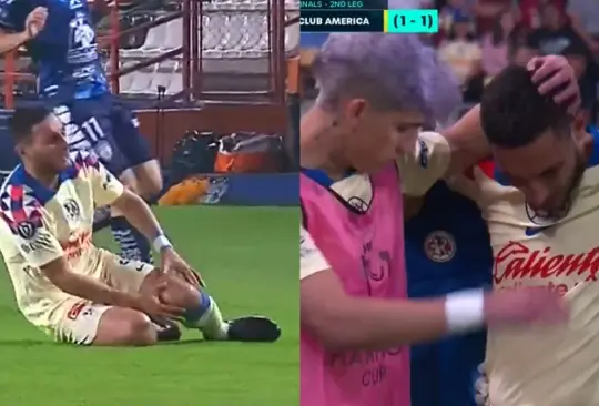 Sebastián Cáceres se lesionó de manera repentina.