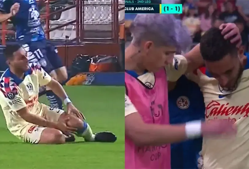 Sebasti&aacute;n C&aacute;ceres se lesion&oacute; de manera repentina.