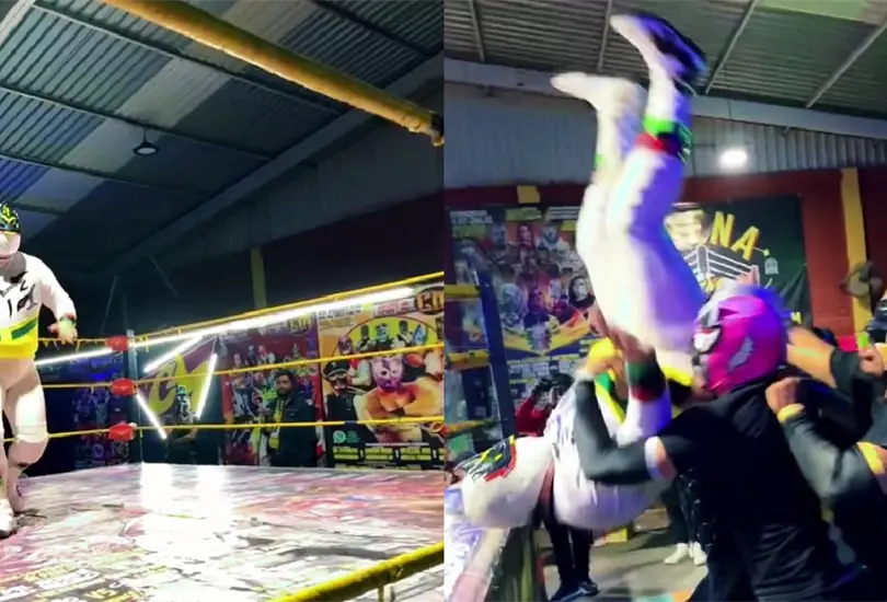 Este luchador us&oacute; el mismo atuendo del legendario.