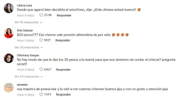 La gente se quedó con la intriga de lo que asó después. Captura de pantalla