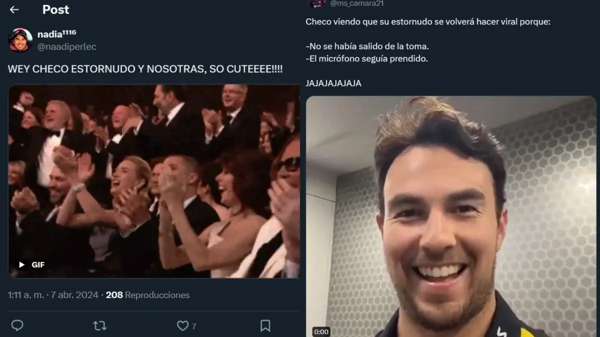 El estornudo de Checo P&eacute;rez tras conseguir el podio en GP de Jap&oacute;n caus&oacute; risa entre los aficionados con los tradicionales memes.