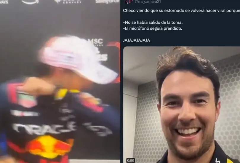 Los aficionados celebraron el podio de Checo P&eacute;rez en el GP de Jap&oacute;n con los tradicionales memes.
