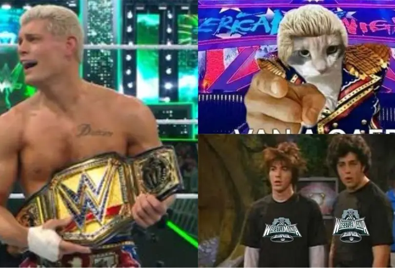 El evento no estuvo exento de la creatividad de los aficionados que se emocionaron con el nuevo t&iacute;tulo de Cody Rhodes.