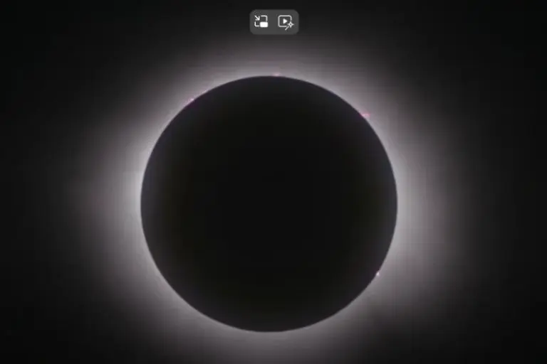 Así se ve el Eclipse Solar en su totalidad en Mazatlán, capturado por el telescopio de la NASA - Captura