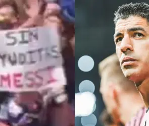 Luis Suárez insulta a mujer que pidió cero ayuditas para Messi: "hija de p..."