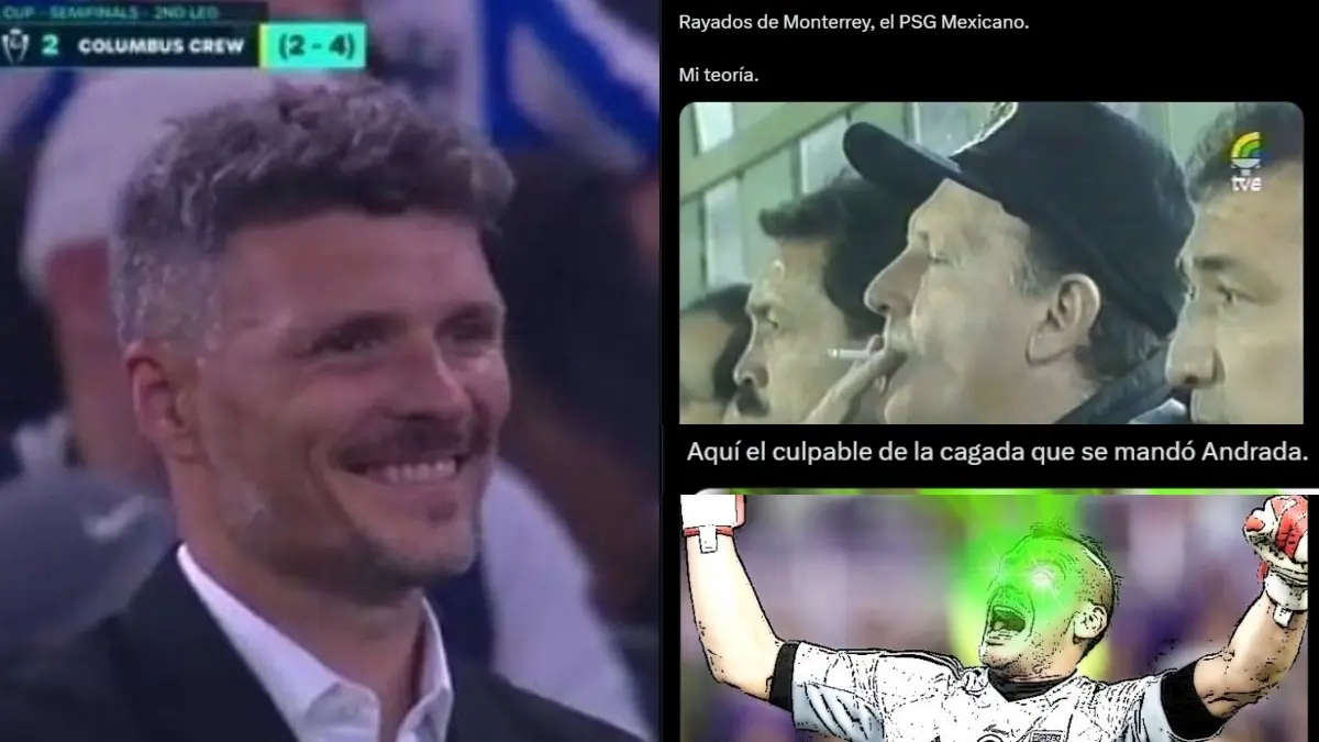 Rayados y Esteban Andrada fueron víctima de los memes tras la derrota de Rayados ante Columbus Crew.