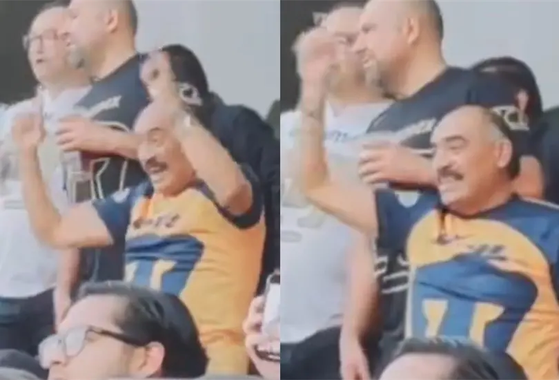 Don Beto en acción en el Pumas vs Cruz Azul. Don Beto en acción en el Pumas vs Cruz Azul.