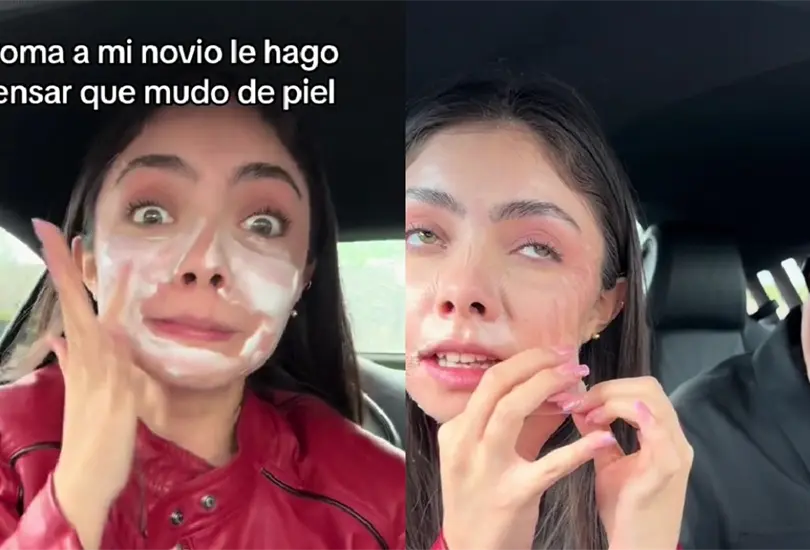 Luego de que el Resistol hiciera efecto, su novio estaba muy confundido.