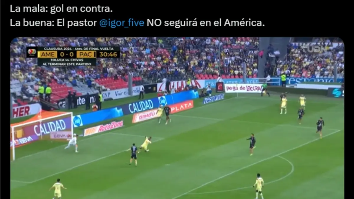 Afición del América acaba con memes a Igor Lichnovsky por regalarle gol a Idrissi