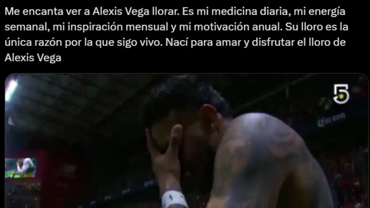 Alexis Vega es v&iacute;ctima de los memes por llorar tras meterle gol anulado a las Chivas