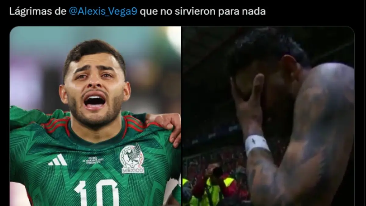 Alexis Vega es v&iacute;ctima de los memes por llorar tras meterle gol anulado a las Chivas