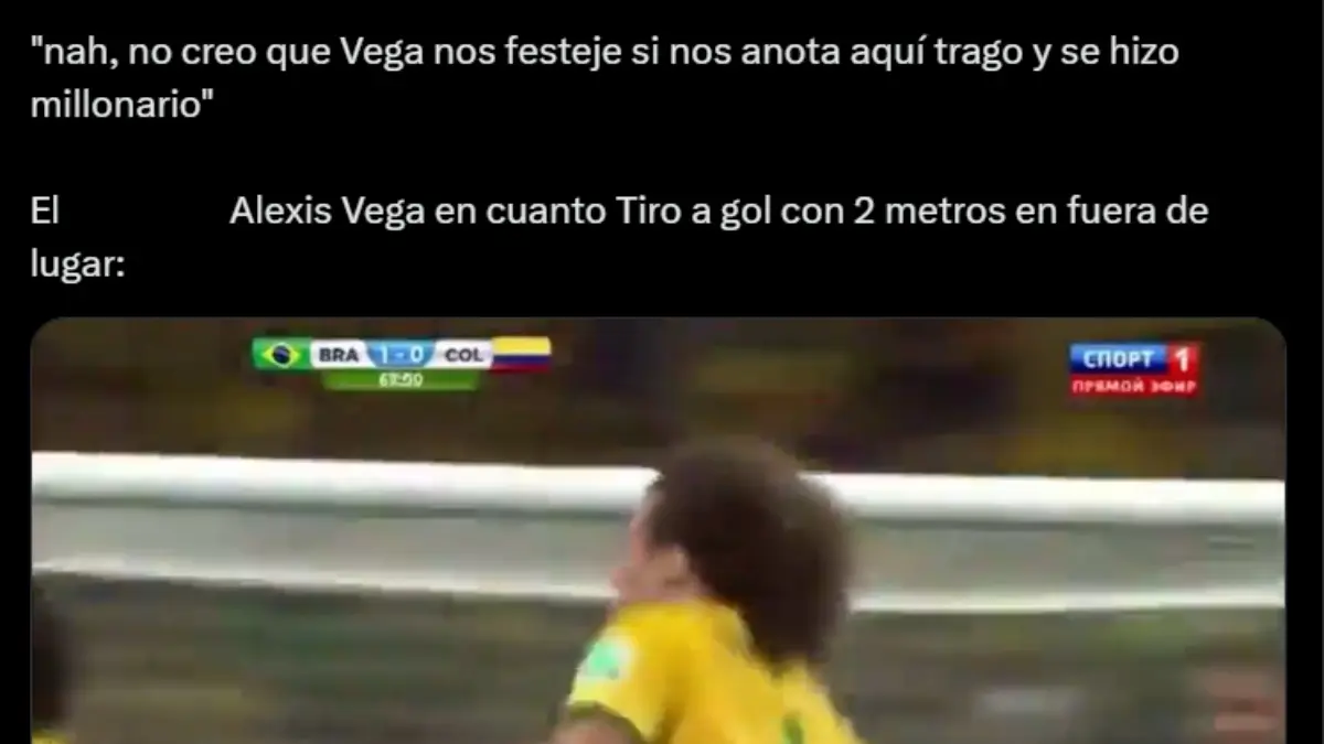 Alexis Vega es v&iacute;ctima de los memes por llorar tras meterle gol anulado a las Chivas