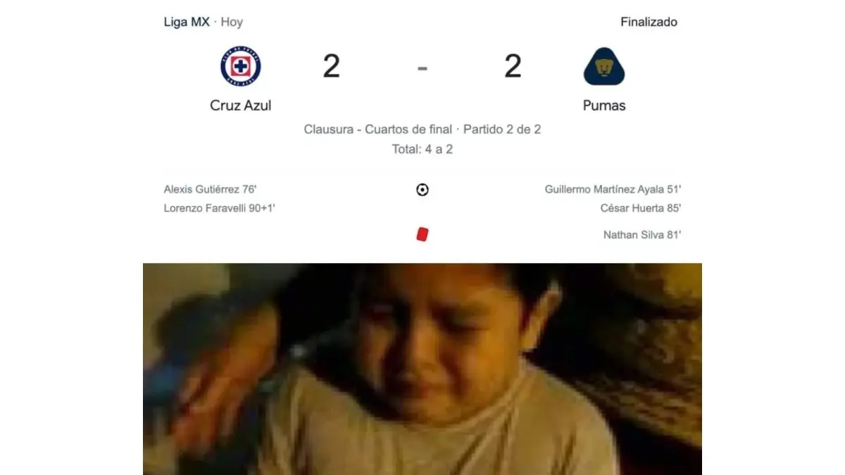 Los memes se burlan de Pumas tras ser eliminado por Cruz Azul en Cuartos de Final