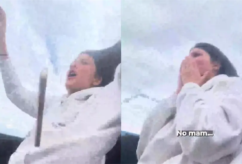 Fue tan repentina la ca&iacute;da, que la chica no se dio cuenta de lo que hab&iacute;a pasado hasta que le avisaron.