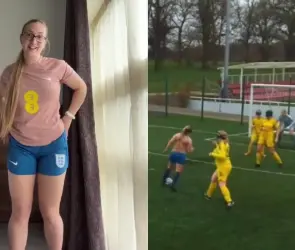 Jugadora brilla en el futbol para ciegos y se viraliza en TikTok (VIDEO)