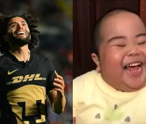 Afición se burla de fan de Pumas por celebrar que "Chino Huerta ganó todo menos el título"